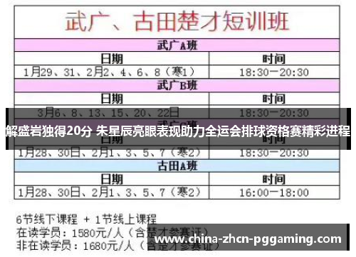 解盛岩独得20分 朱星辰亮眼表现助力全运会排球资格赛精彩进程 解盛岩独得20分 朱星辰亮眼表现助力全运会排球资格赛精彩进程